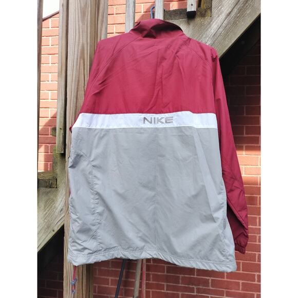 Vintage Nike Track Suit Burgundy-White Stripe/Gray - Size XL - Picture 3 of 14